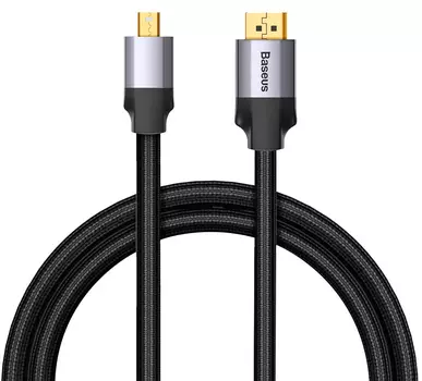 Кабель Baseus Enjoyment Series (CAKSX-N0G) MiniDP/DP 1.5m (Dark Grey)
