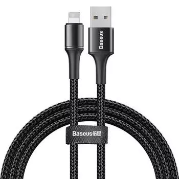 Кабель Baseus Halo USB/Lightning 0.25m CALGH-D01 (Black)