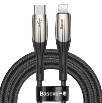 Кабель Baseus Horizontal USB-C/Lightning 2m CATLSP-B01 (Black)