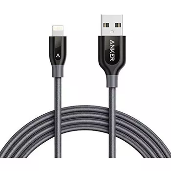 Кабель для iPod, iPhone, iPad Anker Powerline+ Lightning 1.8м A8122PA1 (Grey)