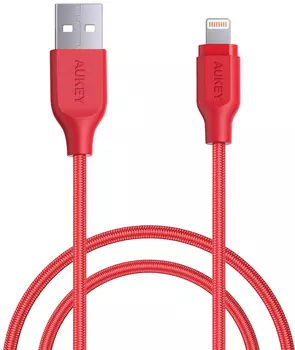 Кабель для iPod, iPhone, iPad Aukey CB-AL1 USB to Lightning 1.2m (Red)