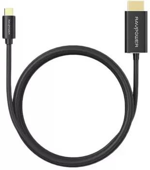 Кабель RAVPower USB-C to HDMI (rp-cb006) 1.8 m (Black)