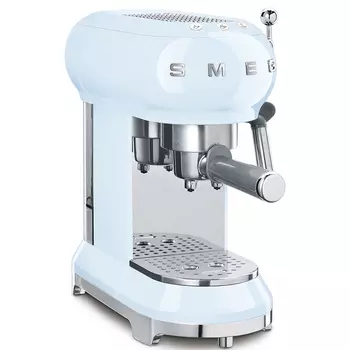 Кофемашина-эспрессо Smeg ECF01PBEU (Pastel blue)