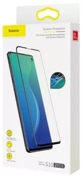 Комплект защитных пленок Baseus Curved Soft Screen Protector (SGSAS10-KR01) для Samsung Galaxy S10 (Black)