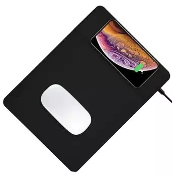 Коврик для мыши COTEetCI Wireless Charger Mouse Pad (CS5186-BK) с беспроводной зарядкой (Black)