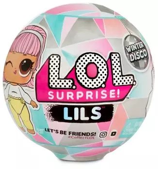 Кукла-сюрприз LoL Lil Sisters &amp; Lil Pets Winter Disco (559672)