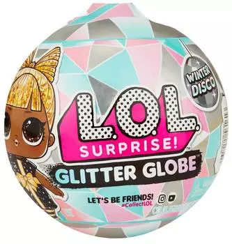 Кукла-сюрприз в шаре LOL Surprise Winter Disco Glitter Globe 8 см (561606)