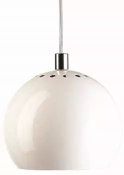Лампа подвесная Ball, белая глянцевая