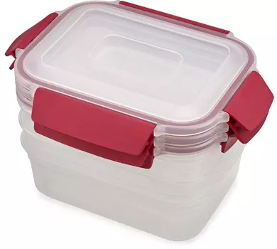Набор из 3 контейнеров Joseph Joseph Nest Lock 1,1 л красный