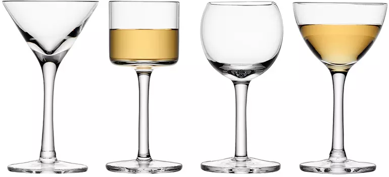 Набор из 4 бокалов для ликёра LSA International LuLu 50-54 мл