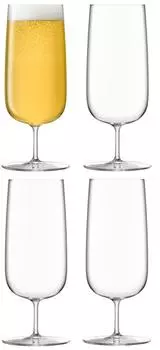 Набор из 4 бокалов для пилснера LSA International Borough 440 мл