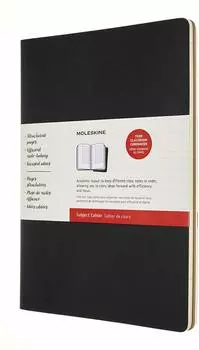 Набор Moleskine Cahier Subject A4 (CH5STNB) 2 блокнота в линейку (Black/Kraft Brown)