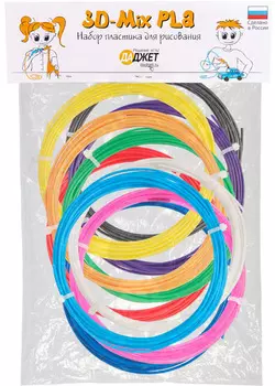 Набор пластика для 3D-ручек Даджет 3D-Mix PLA (KIT RU0121PLA)