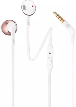 Наушники с микрофоном JBL Tune 205 (Rose Gold)