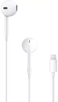 Наушники-вкладыши Apple EarPods with Remote and Mic lightning для iPhone/iPod/iPad (White)