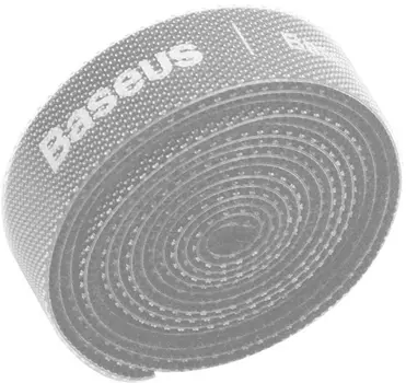 Органайзер проводов Baseus Rainbow Circle Velcro Straps 1m ACMGT-E0G (Grey)