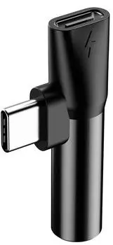 Переходник Baseus USB Type-C - USB Type-C / mini jack 3.5 mm (L41) (Black)