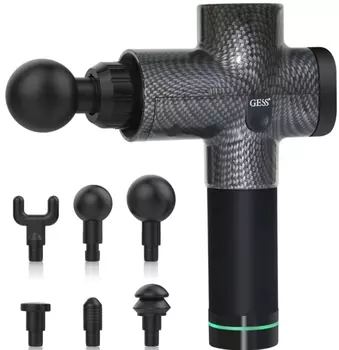 Перкуссионный массажер GESS Revolver (Black)