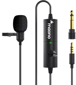 Петличный микрофон Maono AU-100R (Black)