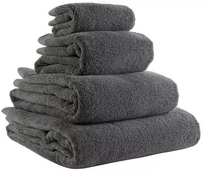 Полотенце банное темно-серого цвета из коллекции Tkano Essential, 90х150 см