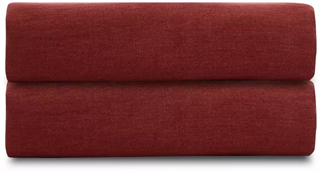 Простыня из стираного льна бордового цвета Tkano Essential, 180х270 см