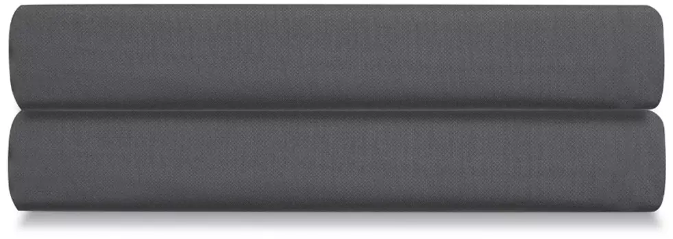 Простыня на резинке из сатина темно-серого цвета из коллекции Tkano Wild