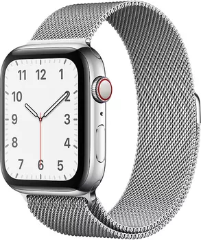 Ремешок Apple Milanese Loop (MTU62ZM/A) для Apple Watch SE/6 44 mm (Silver)