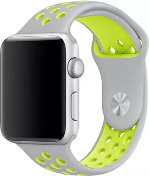 Ремешок COTEetCI W12 (WH5216-TS-YL) для Apple Watch series SE/6/2/3/4 38/40mm (Silver/Yellow)