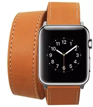 Ремешок Cozistyle Double Tour Leather (CDLB018) для Apple Watch/Series SE/6/2/3/4 42/44mm (Tan)