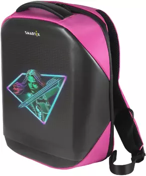 Рюкзак с экраном Smartix LED 4S Plus (SM0010041014) PowerBank 10000 mAh (Pink)