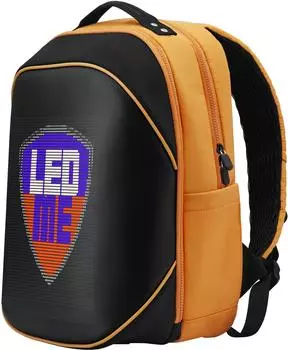 Рюкзак с LED-панелью Prestigio LEDme для ноутбука 15.6" (Black/Orange)