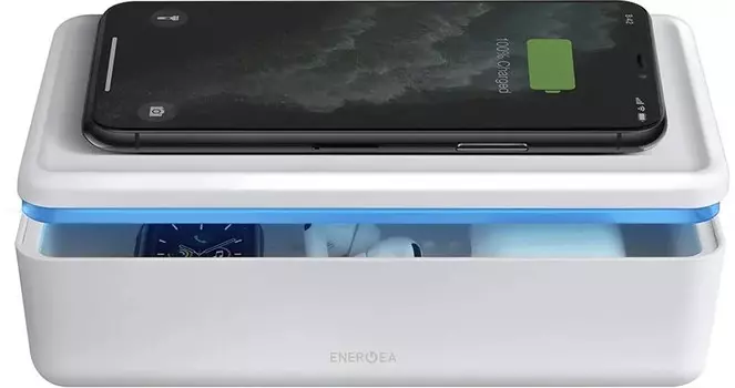 Санитайзер EnergEA Stera 360 UVC Sanitizing Box с беспроводной зарядкой (White)