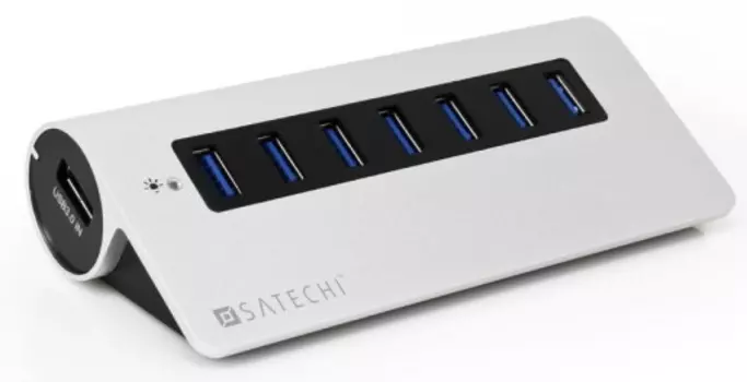 Satechi 7 Port USB 3.0 Premium Aluminium HUB (SH-UHA37B) - USB-хаб для Mac (Black Trim)
