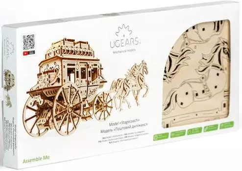 Сборная модель UGEARS Почтовый дилижанс (70045)