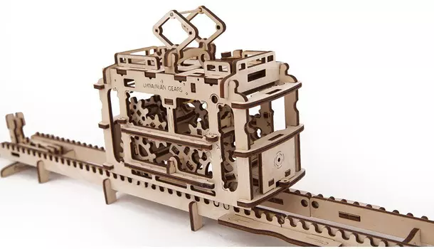 Сборная модель UGears Трамвай 70008 (Wood)