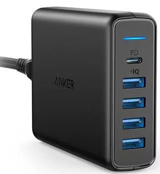 Сетевое зарядное устройство Anker Powerport 5 A2056L11 (Black)