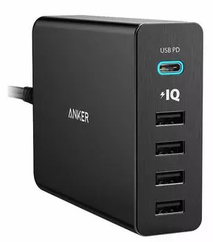 Сетевое зарядное устройство Anker PowerPort+ 5 USB-C A2053G11 (Black)