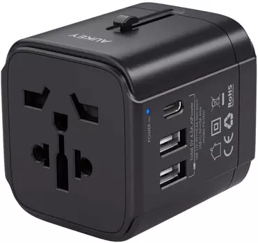 Сетевое зарядное устройство Aukey Universal Travel Adapter PA-TA01 (Black)