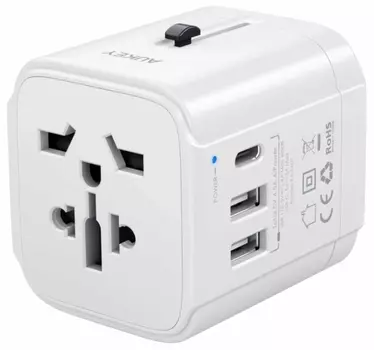 Сетевое зарядное устройство Aukey Universal Travel Adapter PA-TA01 (White)