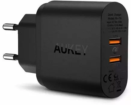 Сетевое зарядное устройство Aukey USB Wall Charger PA-T16 (Black)