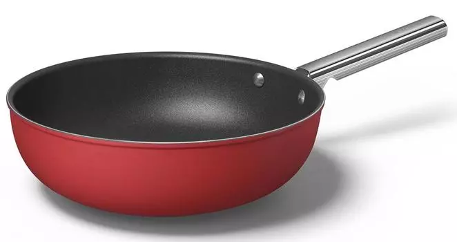 Сковорода Wok Smeg CKFW3001RDM (Red)