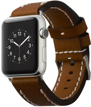 Сменный ремешок Cozistyle Leather Band (CLB012) для Apple Watch SE/6 42mm (Brown)