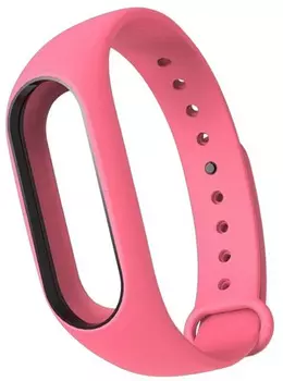 Сменный силиконовый ремешок для Xiaomi Mi Band 2 (Pink)