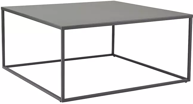 Столик кофейный Berg Velluto, антрацитовый, 77х77х35 см