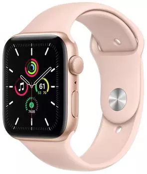 Умные часы Apple Watch SE 44mm GPS MYDR2RU/A (Gold/Pink Sand)