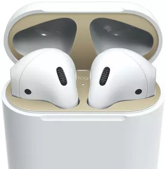 Защитная пластина Elago Dust Guard (EAP-GUARD-MGD-2S) для наушников Apple AirPods (Matt Gold)