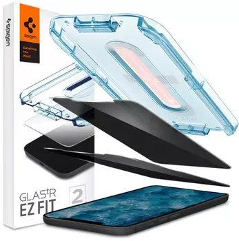 Защитное стекло Spigen Glas.tR EZ Fit Privacy 2 Pack (AGL01803) для iPhone 12/iPhone 12 Pro (Clear)