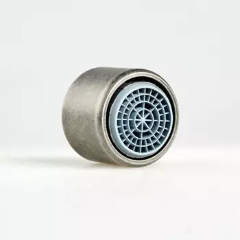 Аэратор для смесителя, силикон, M22, корпусный, внутренняя резьба, состаренное серебро, IDDIS, 996S22S2SMAS