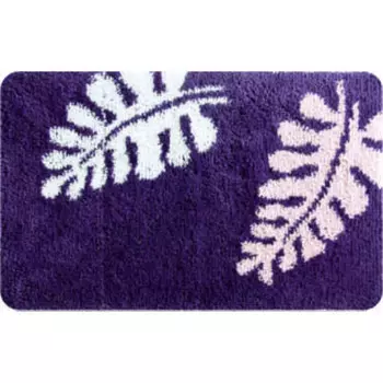 Коврик для ванной комнаты, 60*90 см, акрил, Fern Dance, violet, IDDIS, 421A690I12