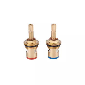 Кран-букса для смесителя, керамика, 180°, 20 зубцов, G1/2", M24, M24, h=50 мм, IDDIS, 998CR501SM